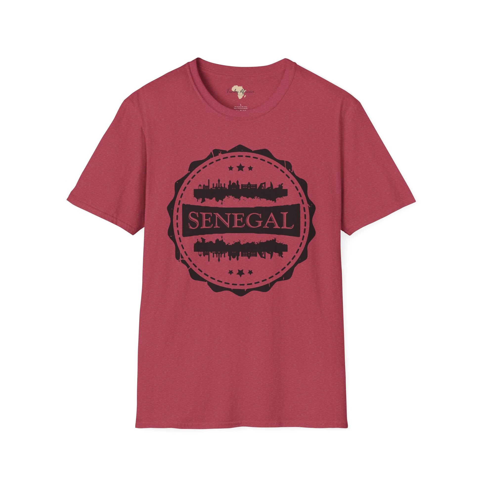 Senegal Stamp unisex tee Funky African