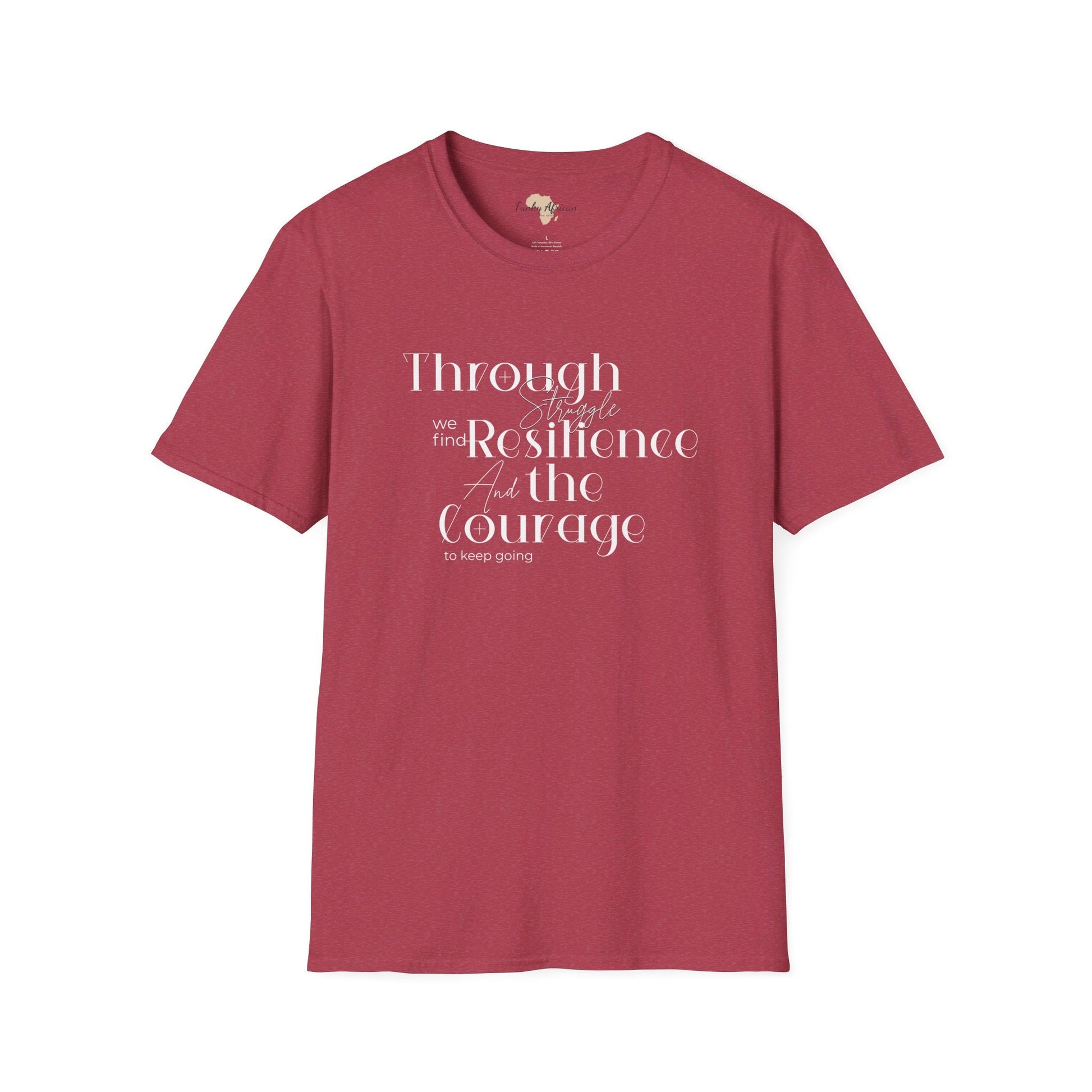 Through struggle unisex softstyle tee Printify