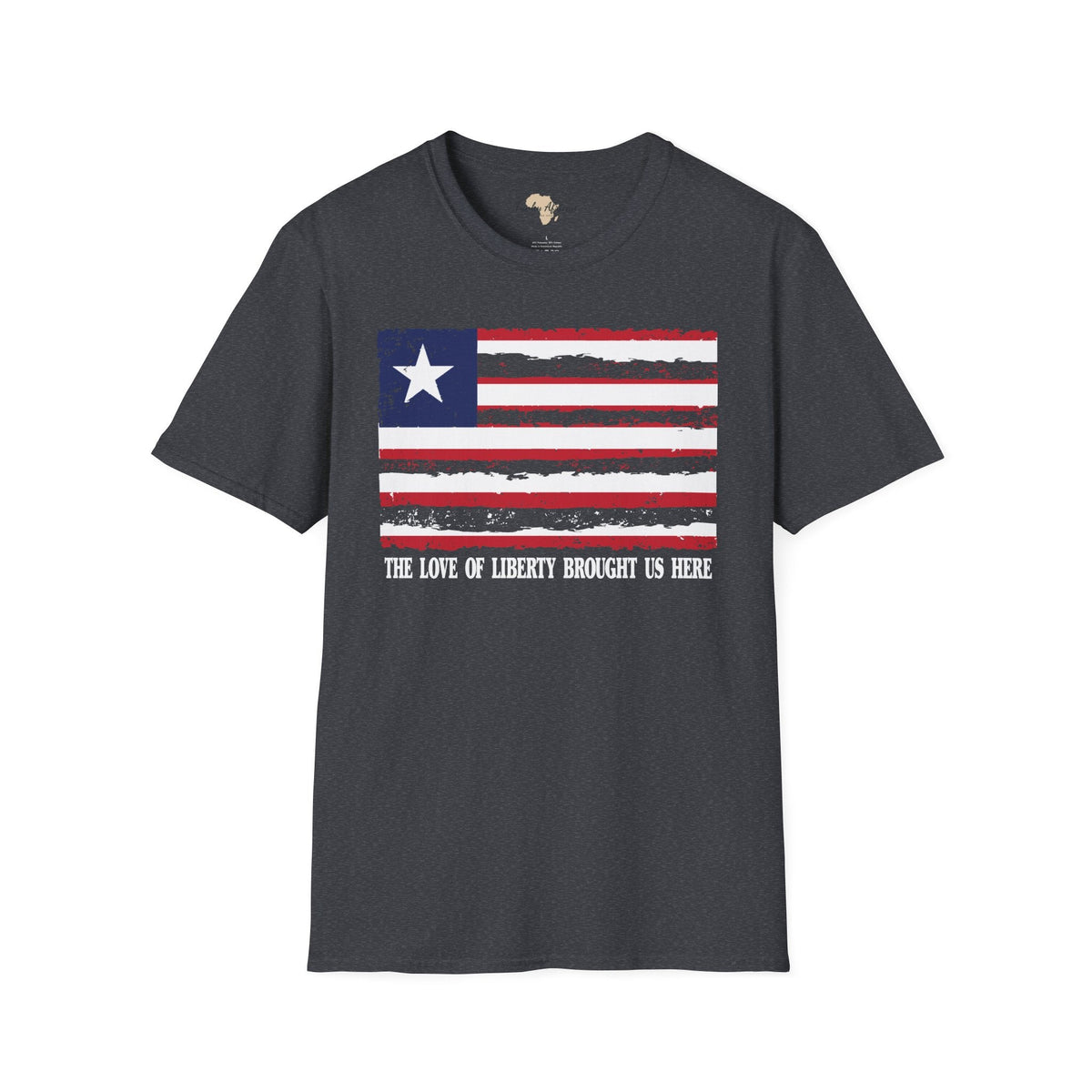 Liberia strip unisex softstyle tee Funky African