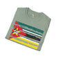 Mozambique strip unisex softstyle tee Funky African