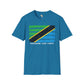 Tanzania strip unisex softstyle tee Funky African