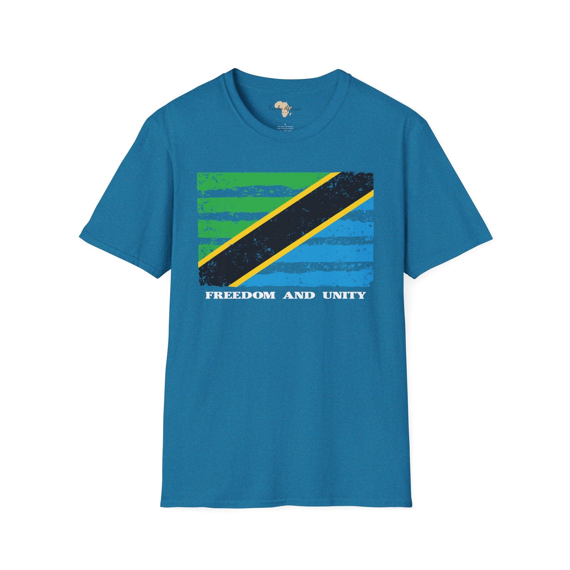 Tanzania strip unisex softstyle tee Funky African