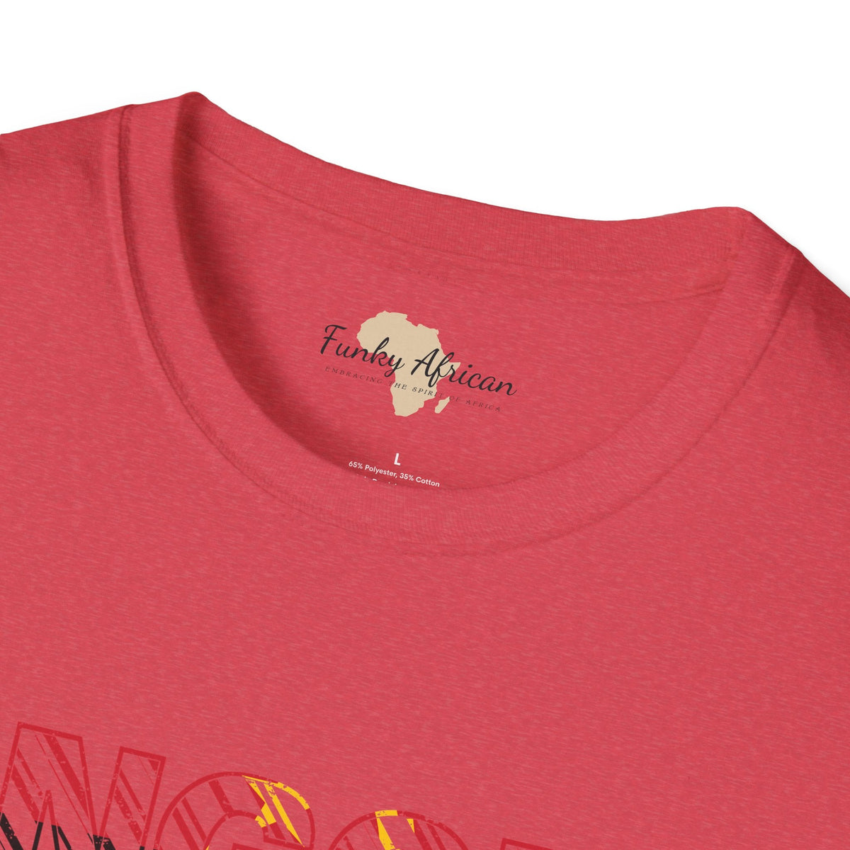 Angola text unisex softstyle tee Funky African