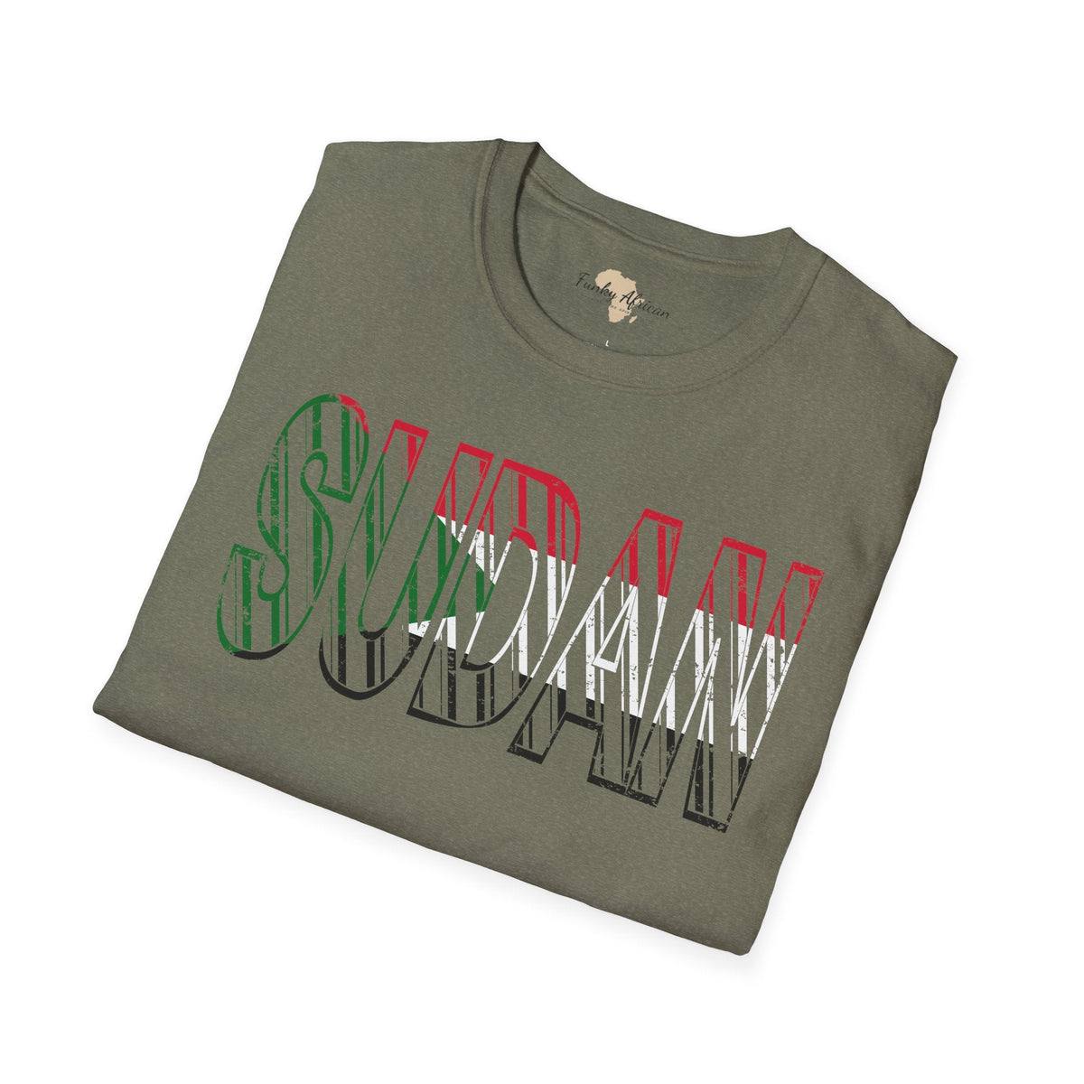Sudan text unisex softstyle tee Funky African