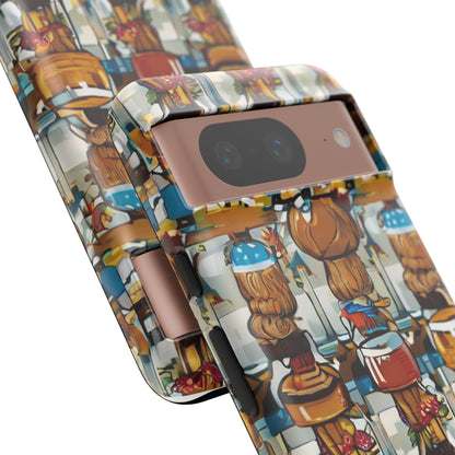 African Print Google Pixel Tough Cases