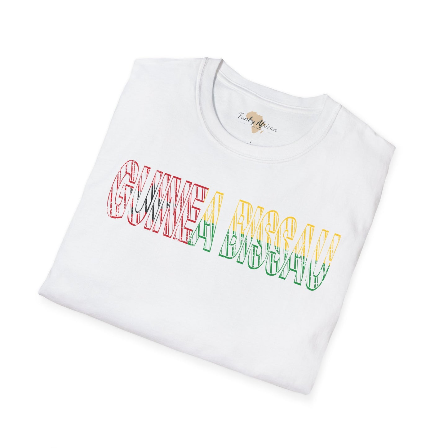 Guinea-Bissau text unisex softstyle tee