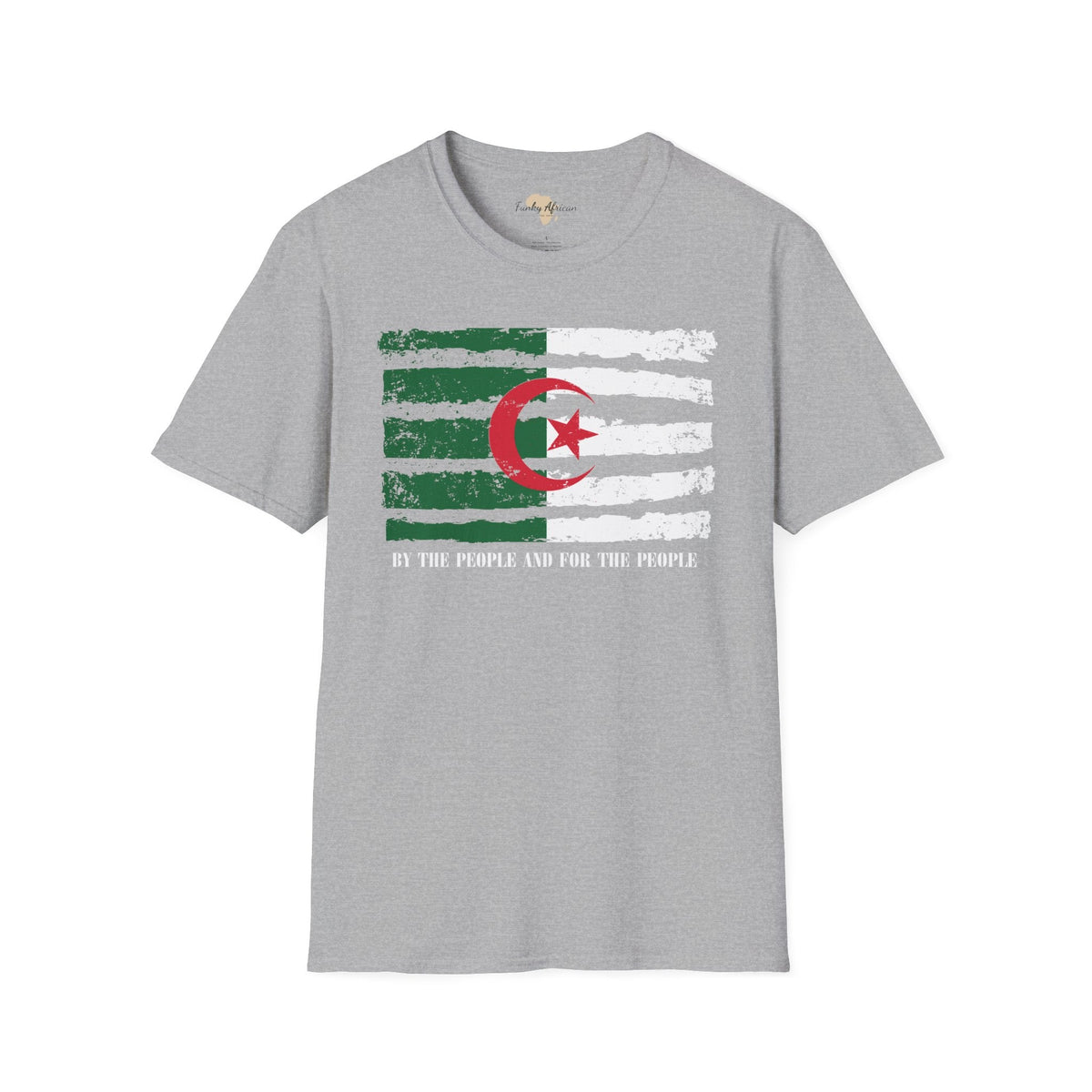 Algeria strip unisex softstyle tee Funky African
