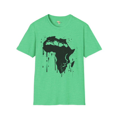 African map graffiti unisex softstyle tee