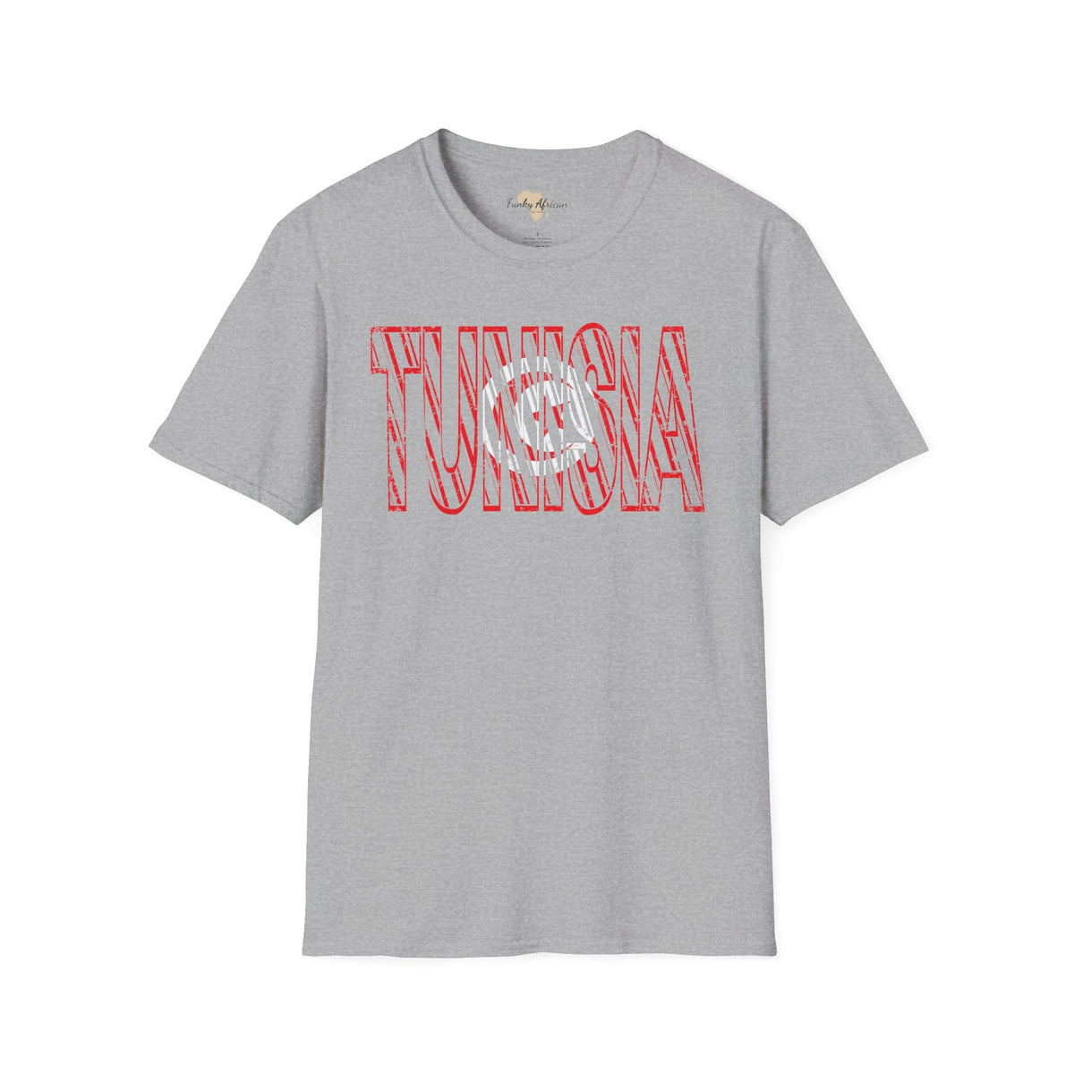 Tunisia text unisex softstyle tee Funky African