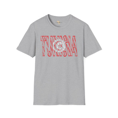 Tunisia text unisex softstyle tee