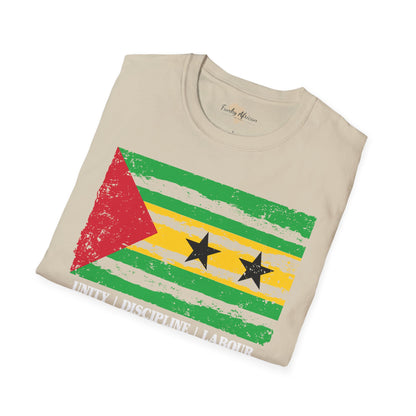 São Tomé and Príncipe strip unisex softstyle tee