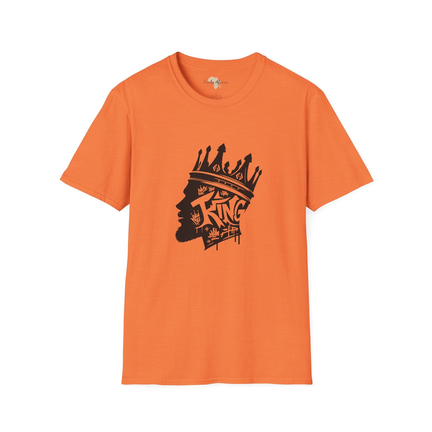 African King graffiti unisex softstyle tee