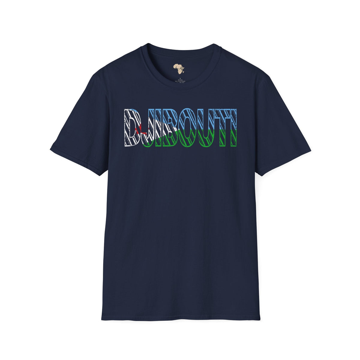 Djibouti text unisex softstyle tee Funky African