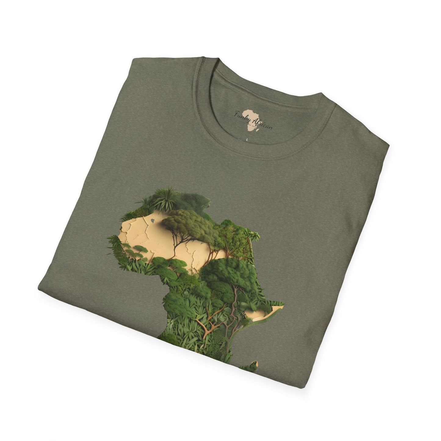 African forest unisex softstyle tee