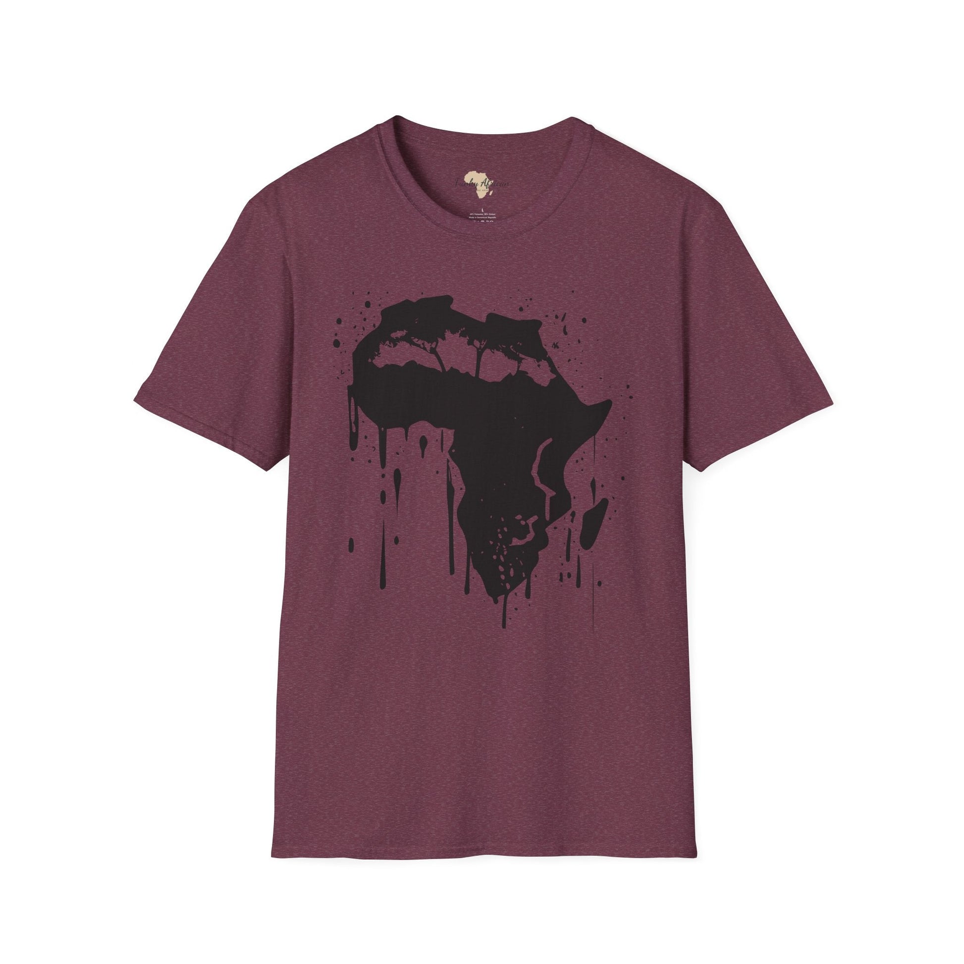 African map graffiti unisex softstyle tee Funky African