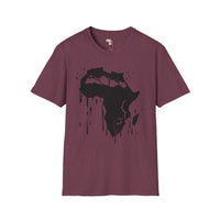 African map graffiti unisex softstyle tee Funky African