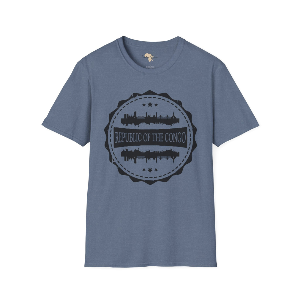 Republic of the Congo Stamp unisex tee Funky African