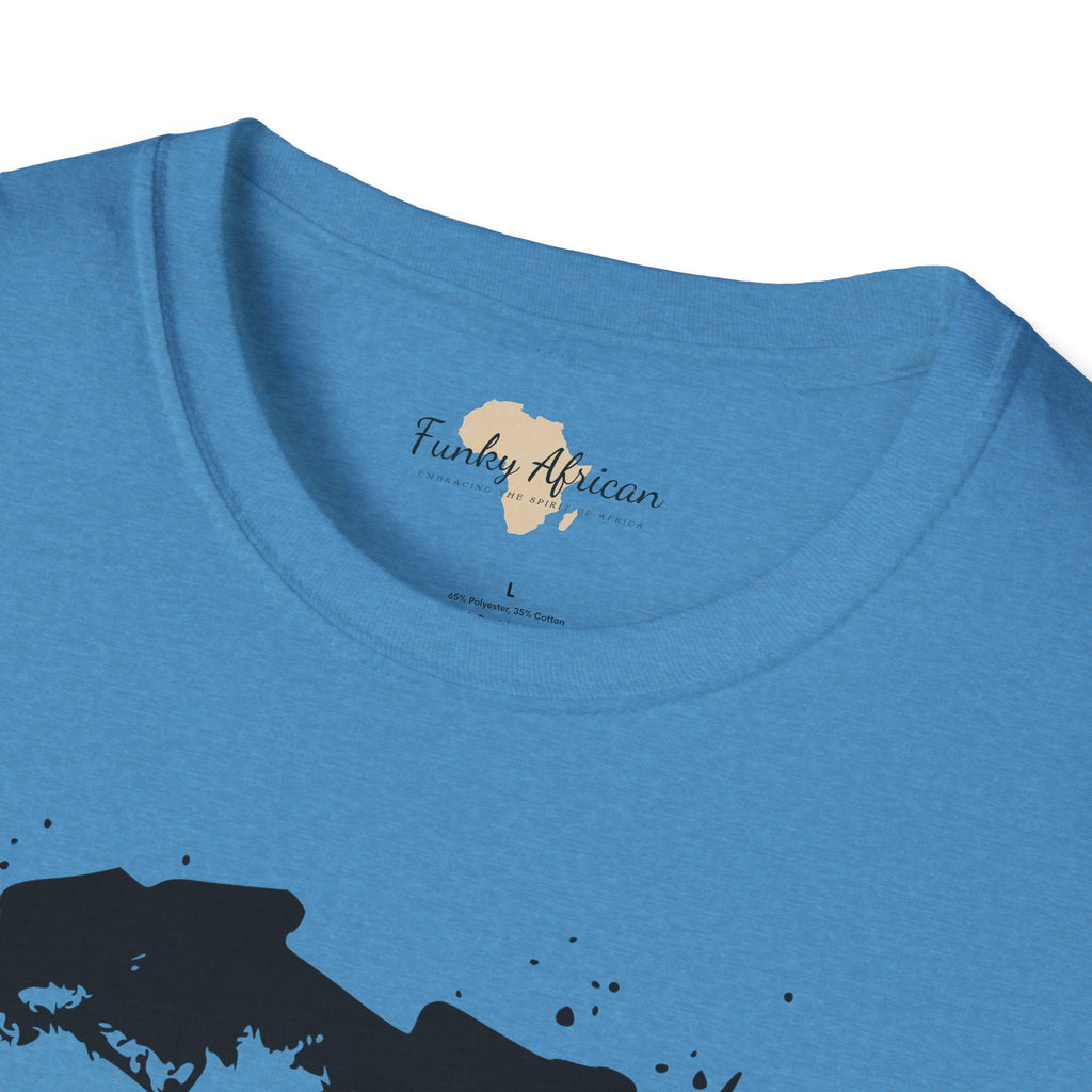 African map graffiti unisex softstyle tee Funky African