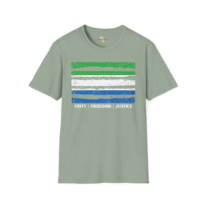 Sierra Leone strip unisex softstyle tee