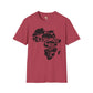 African map unisex softstyle tee Funky African