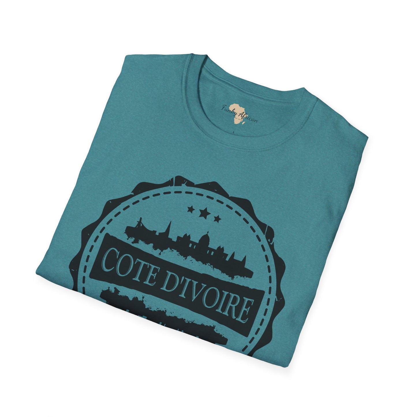 Côte d'Ivoire Stamp unisex tee