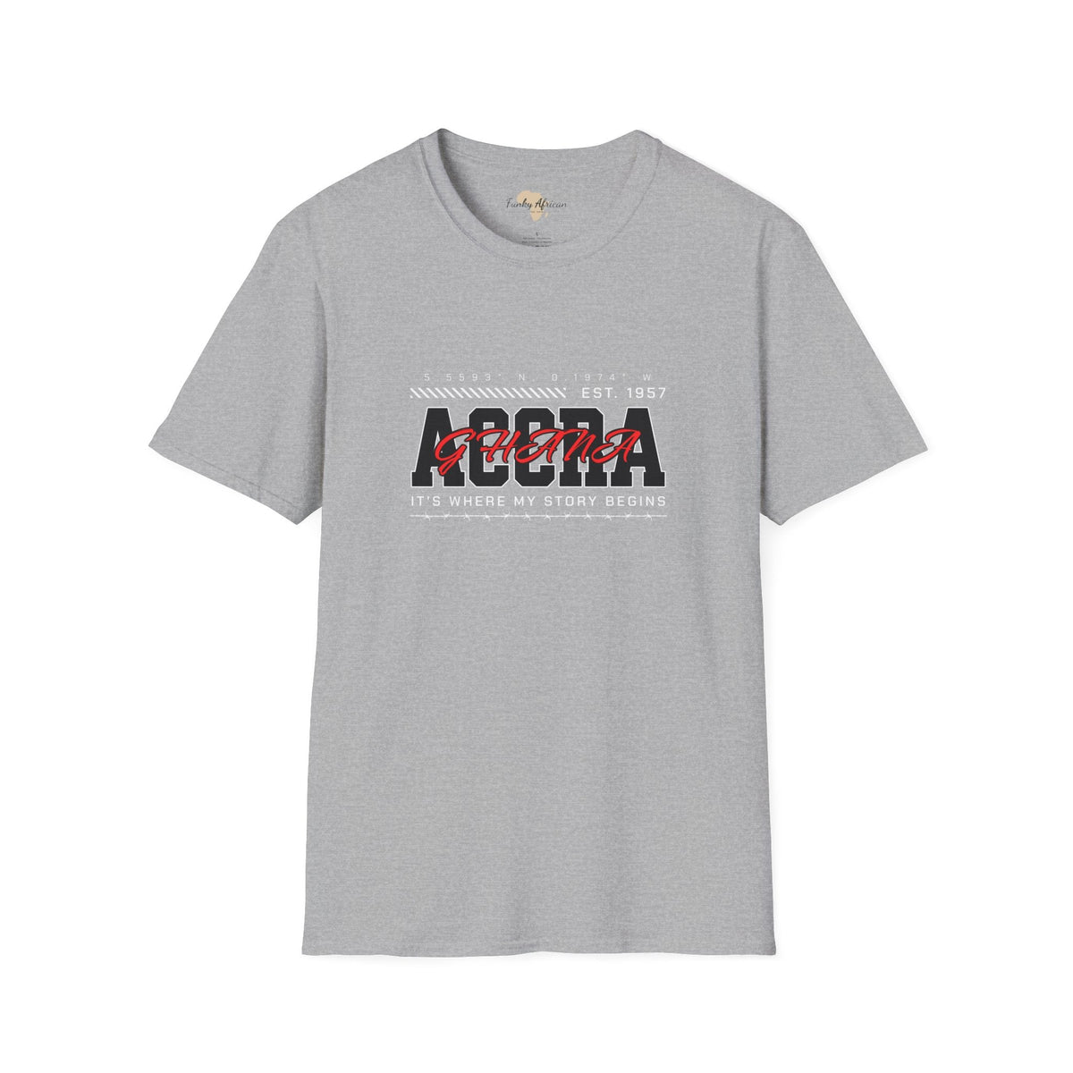 Accra Ghana unisex softstyle tee Funky African