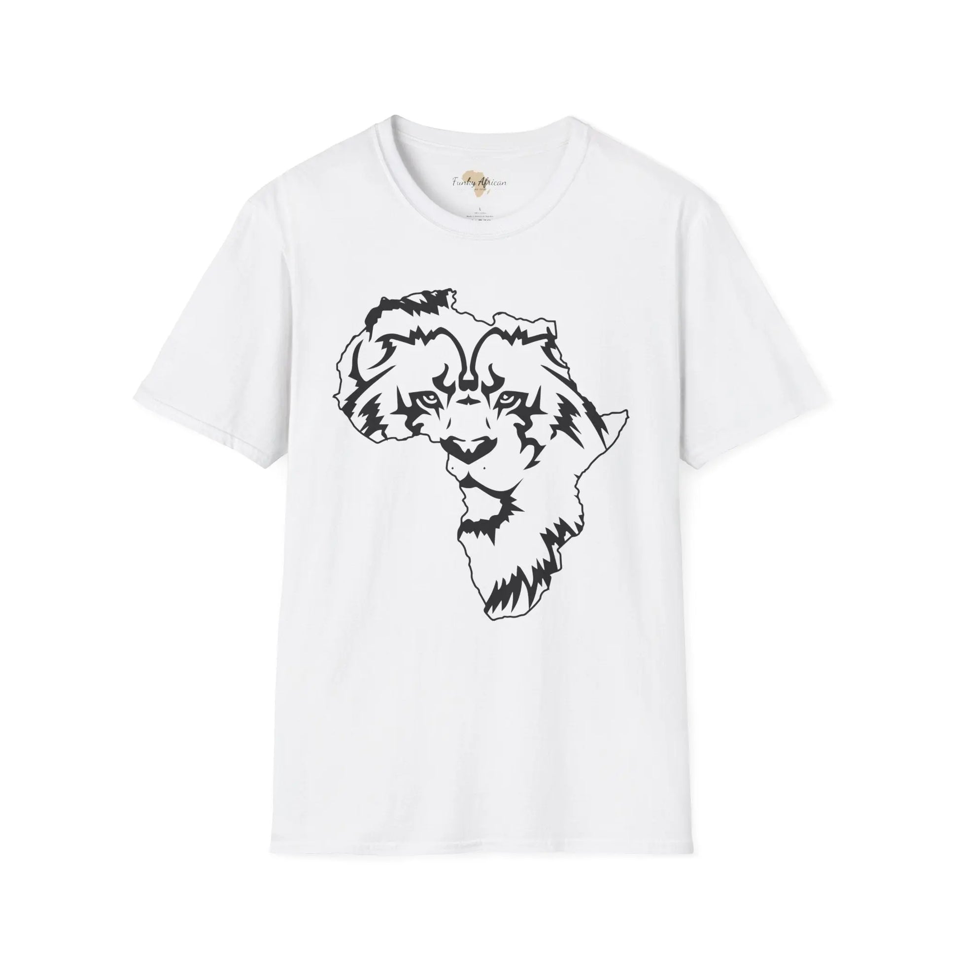 African map graffiti unisex softstyle tee Funky African