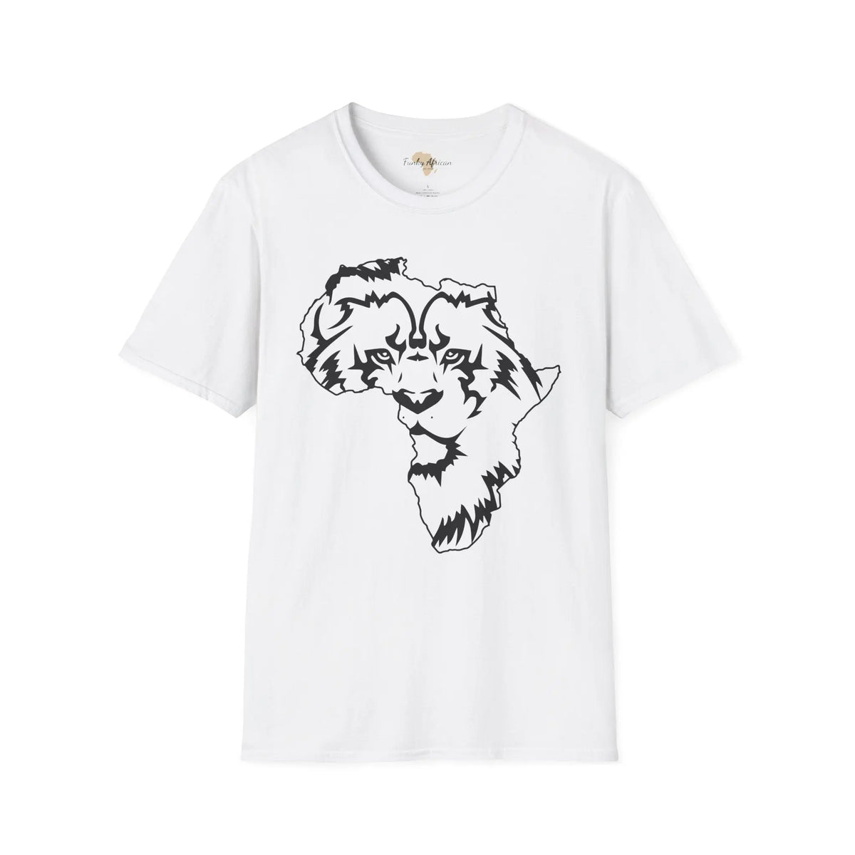 African map graffiti unisex softstyle tee Funky African