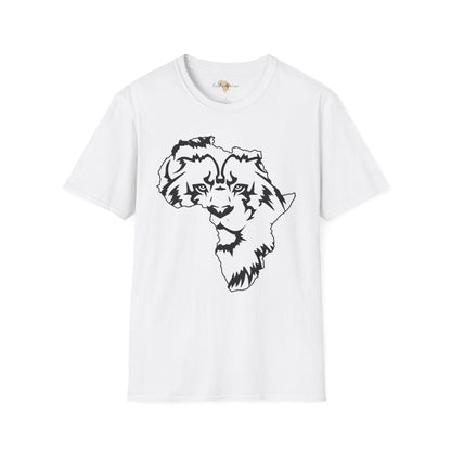 African map graffiti unisex softstyle tee