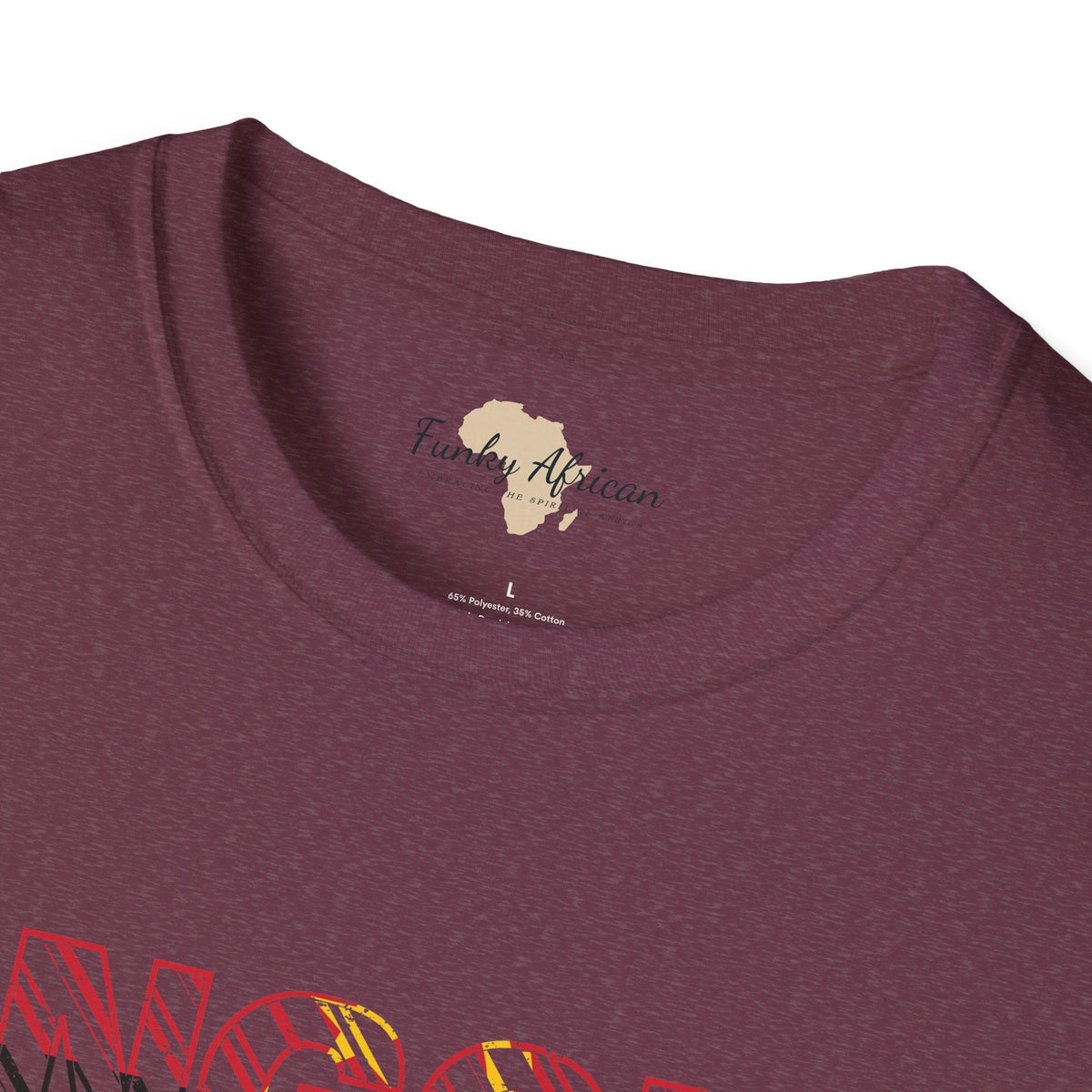 Angola text unisex softstyle tee Funky African