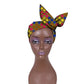 African Women Wax Cloth Cotton Turban Funky African