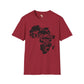 African map unisex softstyle tee Funky African