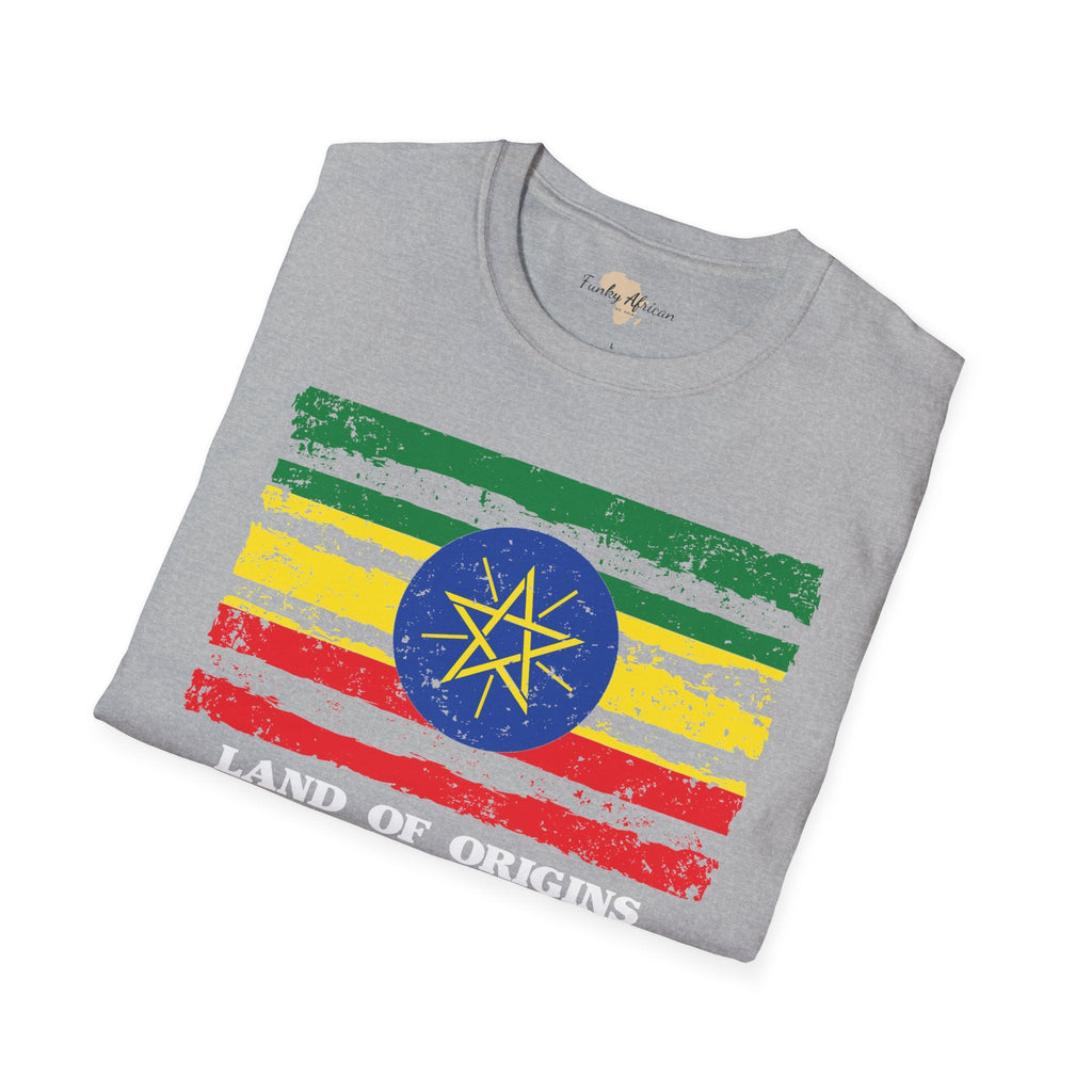 Ethiopia strip unisex softstyle tee Funky African