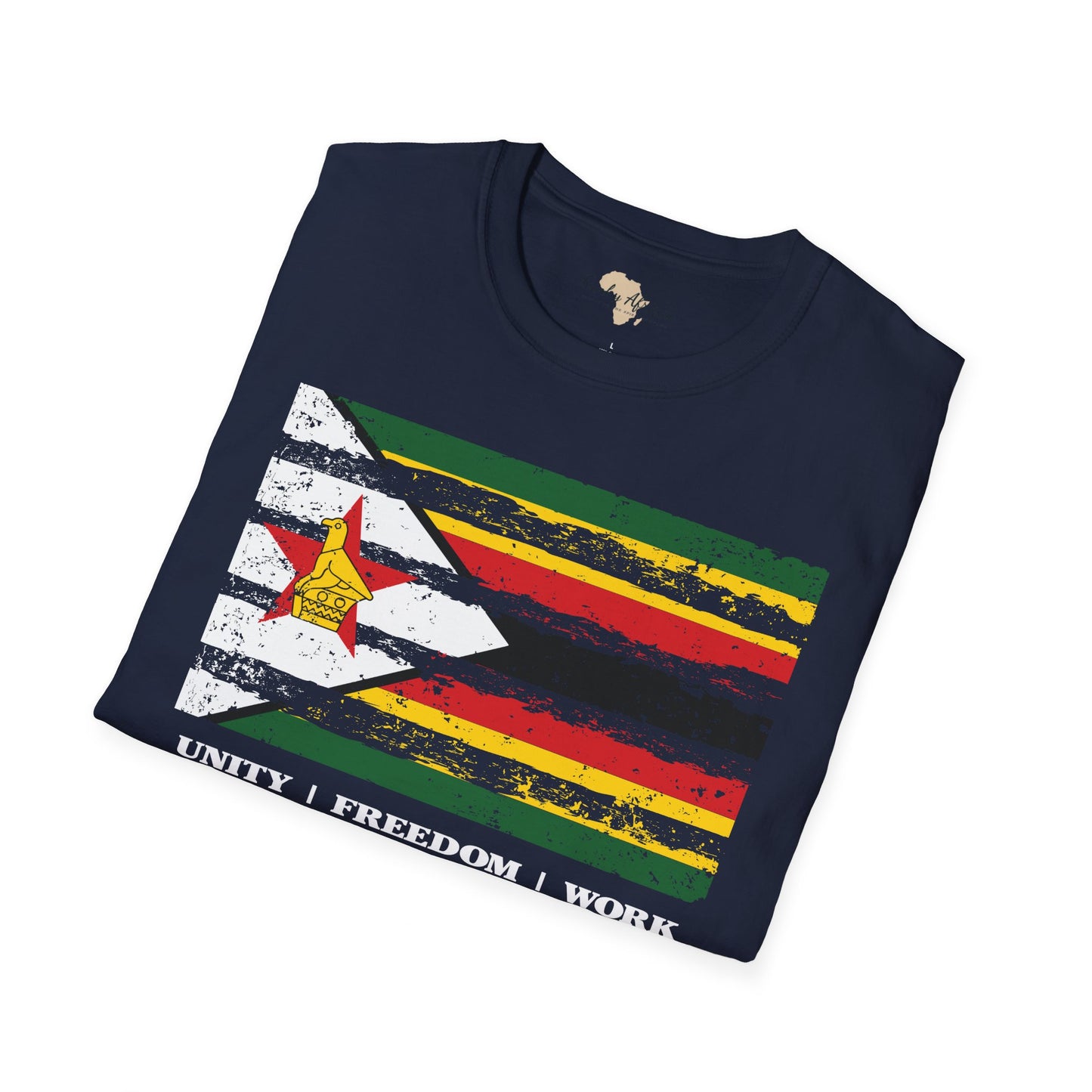 Zimbabwe strip unisex softstyle tee