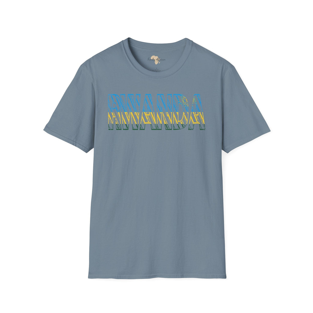 Rwanda text unisex softstyle tee Funky African