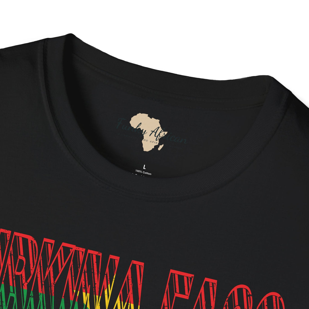 Burkina Faso text unisex softstyle tee Funky African