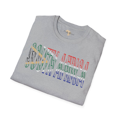 South African text unisex softstyle tee