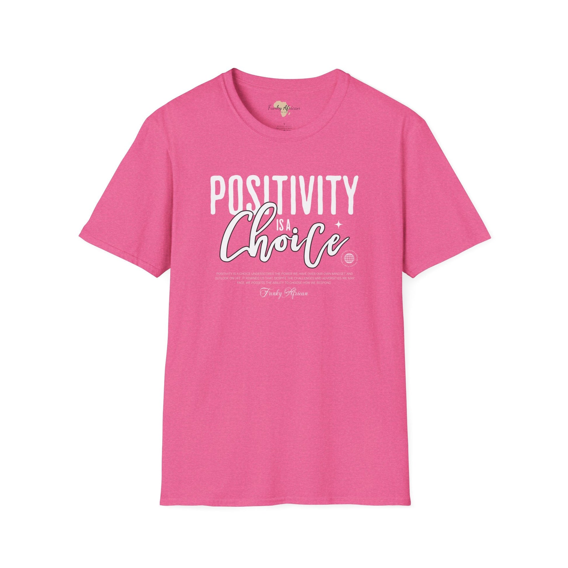 Positivity is a choice unisex softstyle tee Funky African