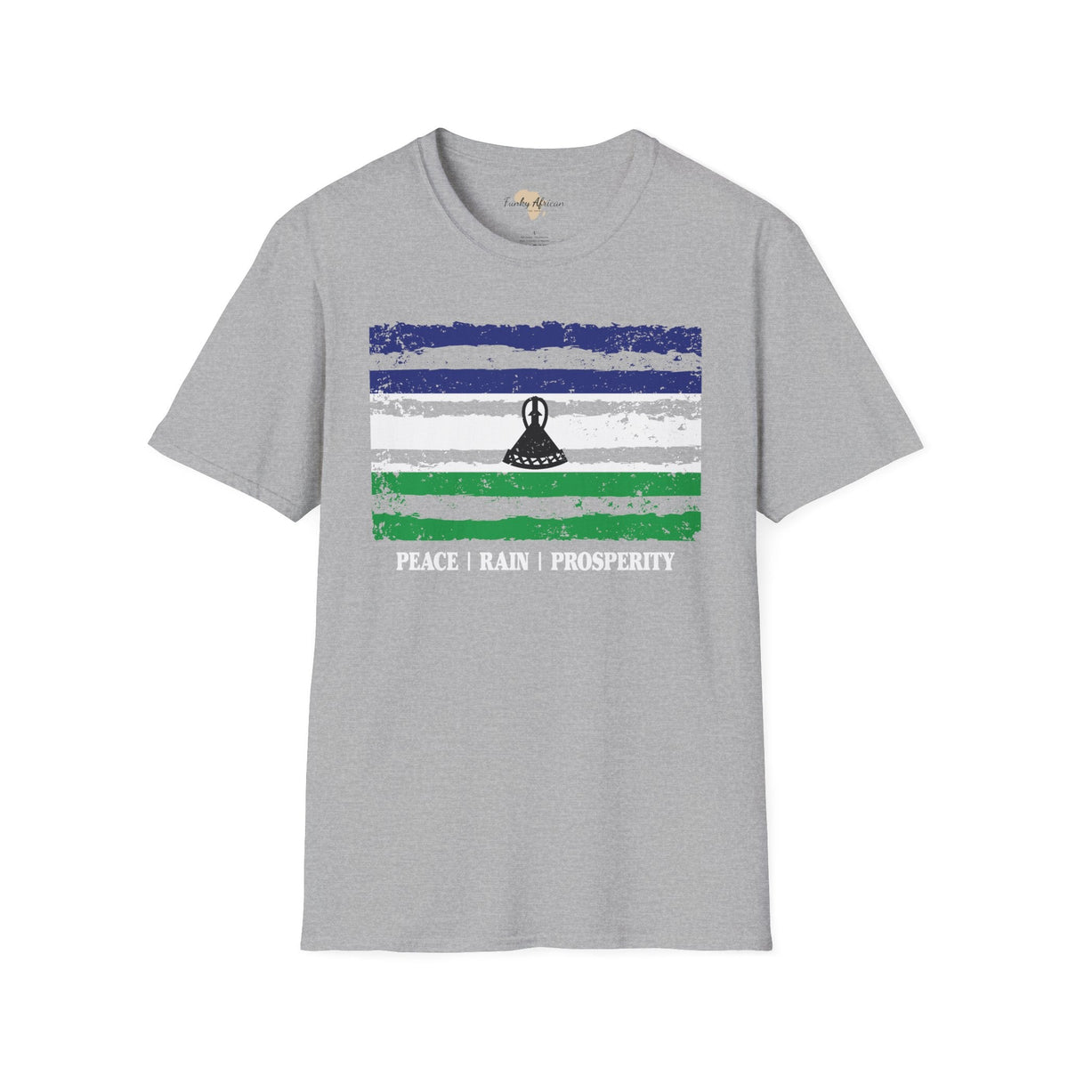Lesotho strip unisex softstyle tee Funky African