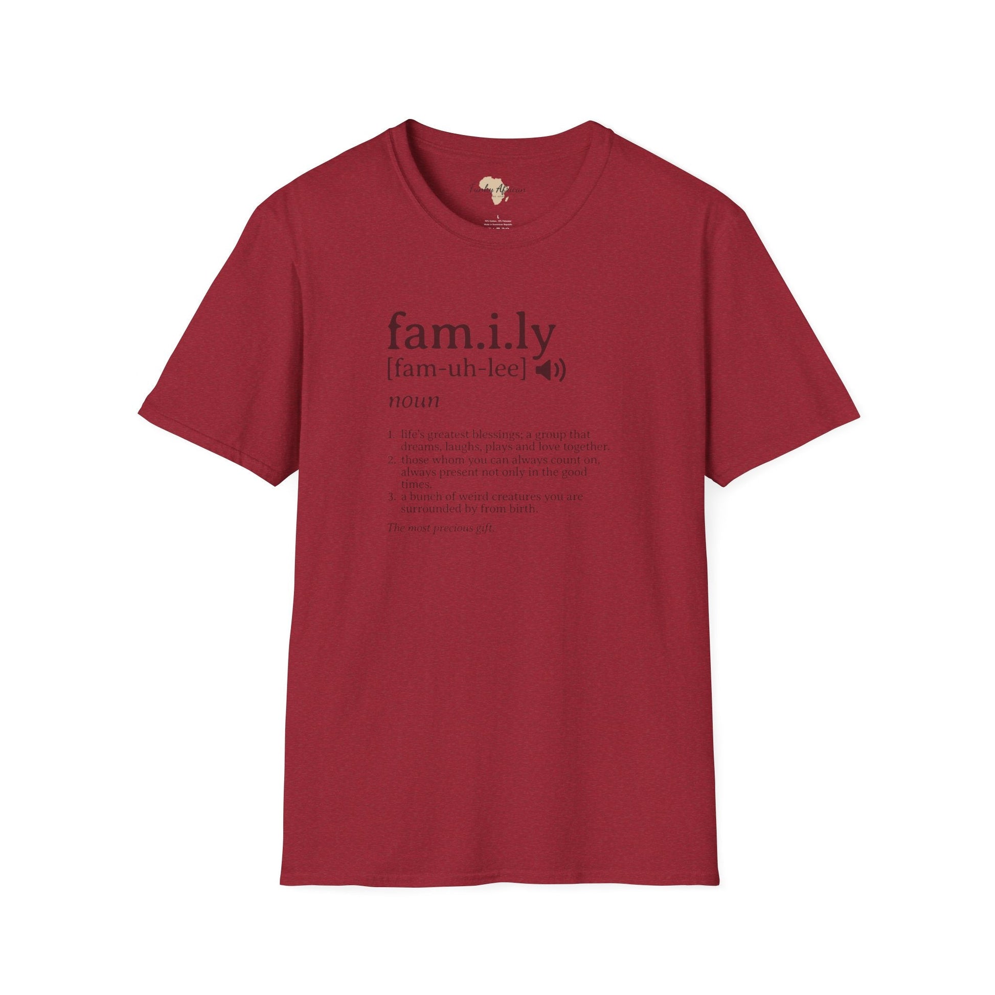 Family unisex softstyle tee Funky African