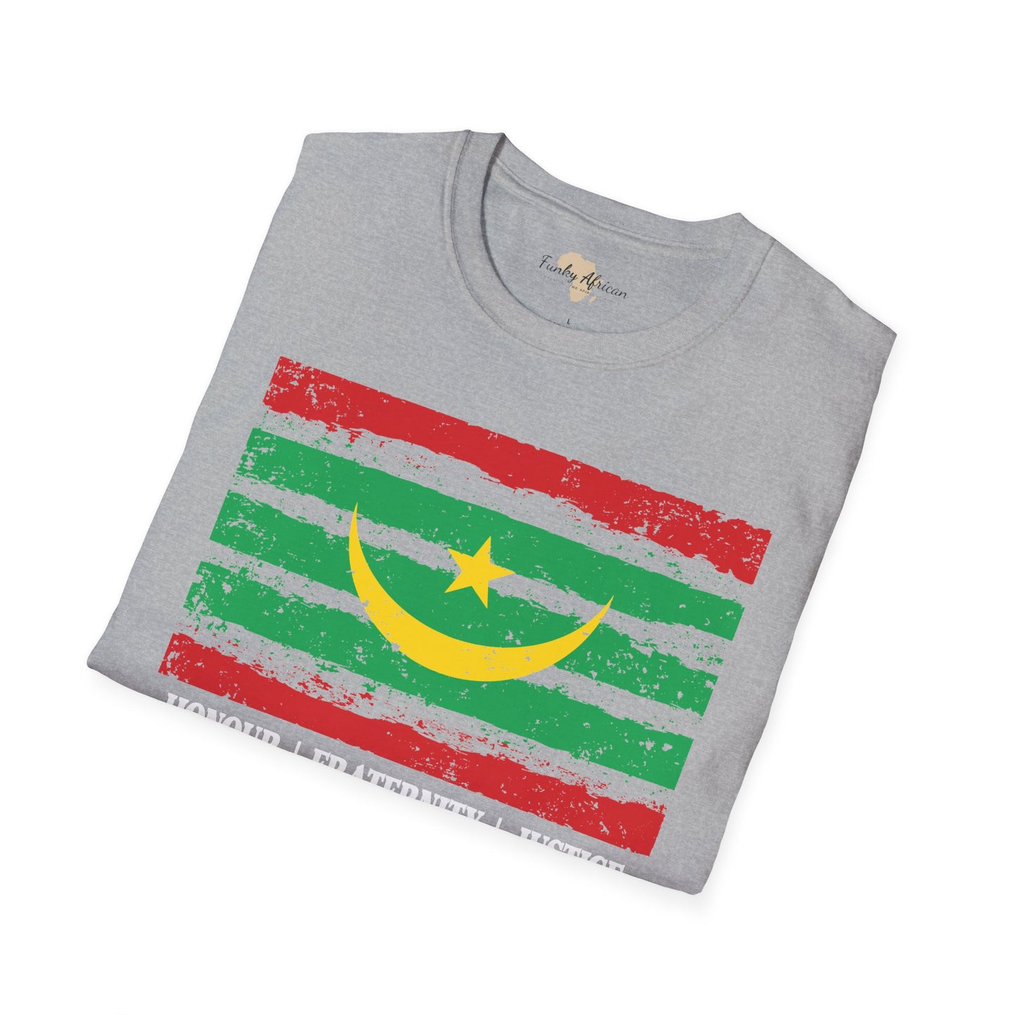 Mauritania strip unisex softstyle tee