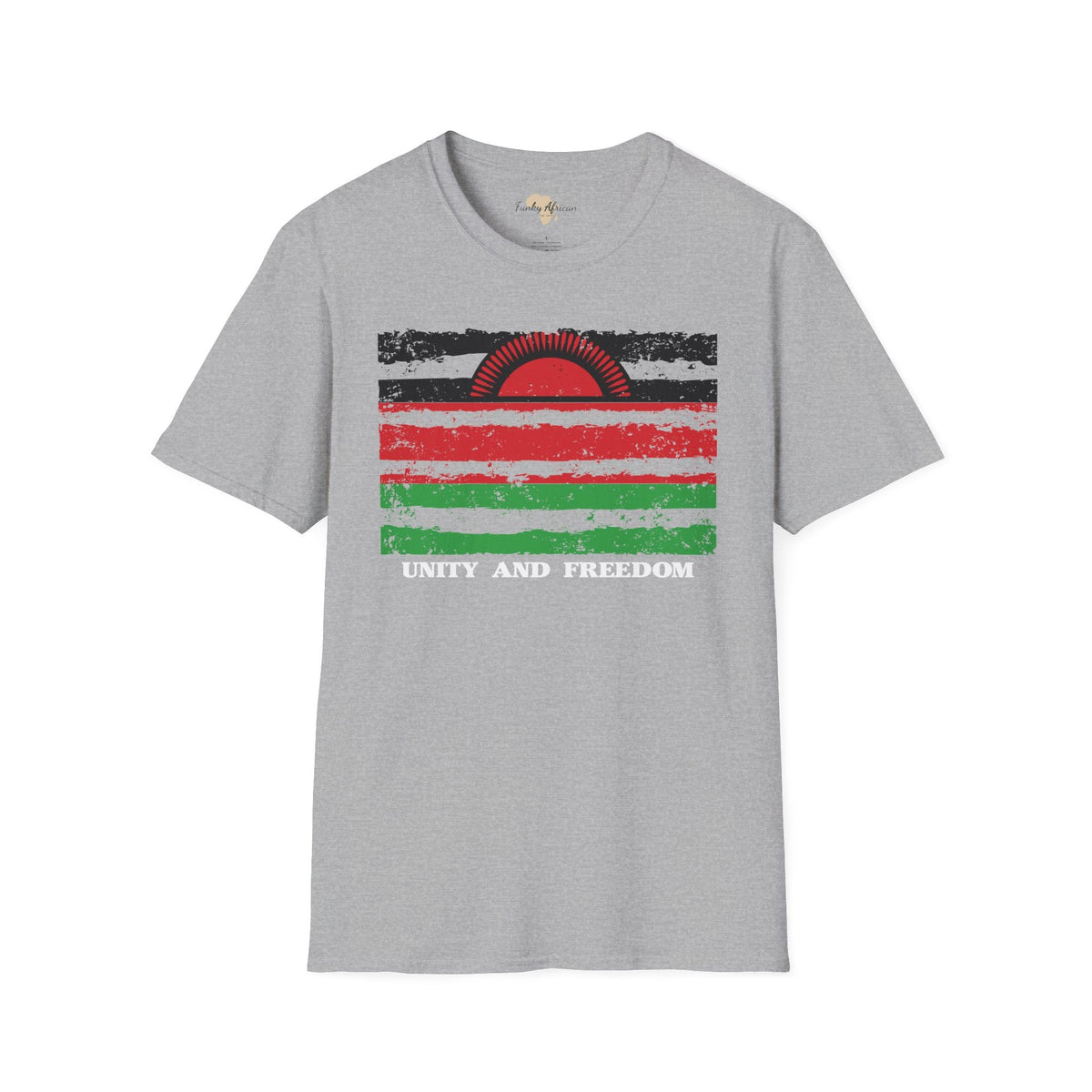 Malawi strip unisex softstyle tee Funky African