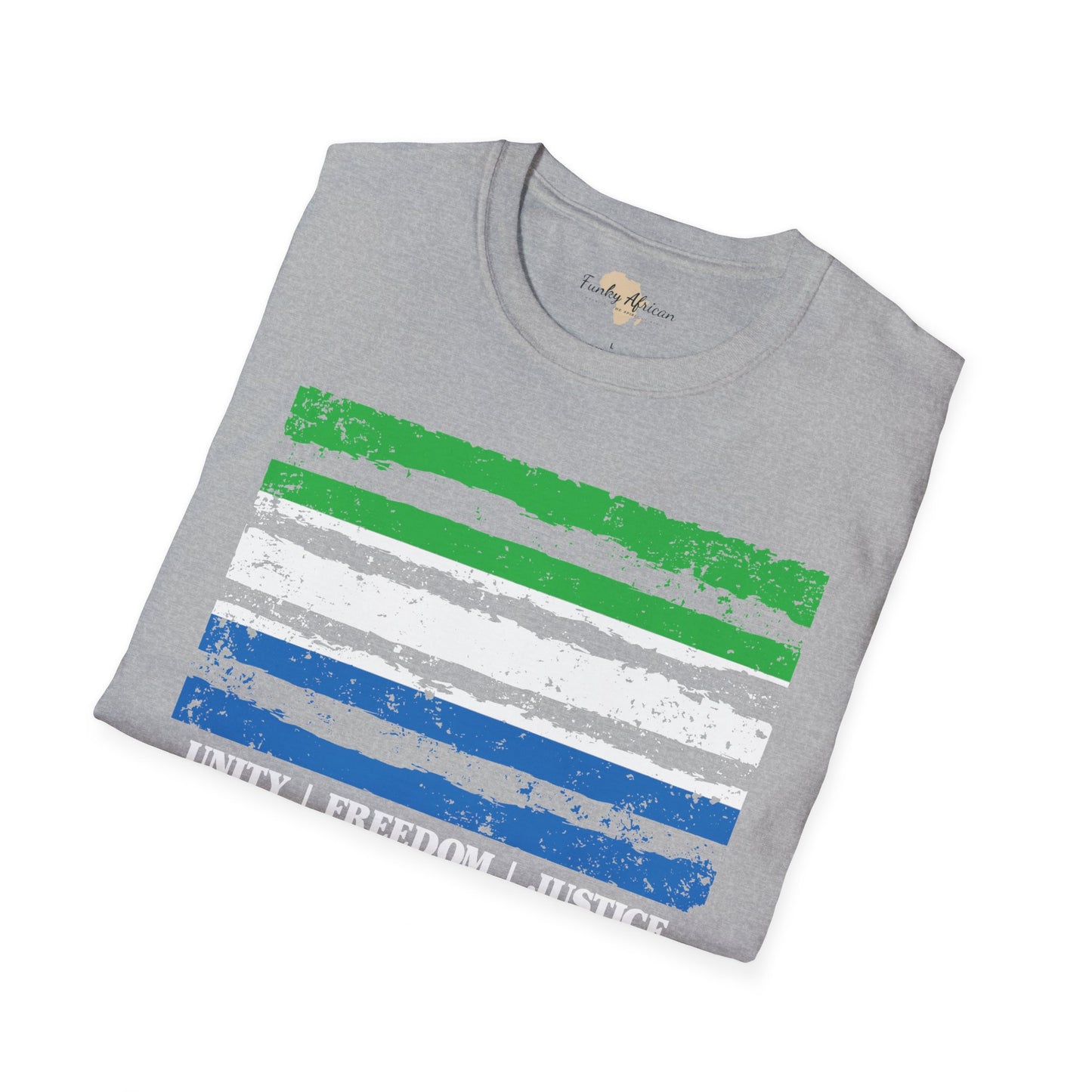 Sierra Leone strip unisex softstyle tee