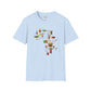 African map unisex softstyle tee Funky African