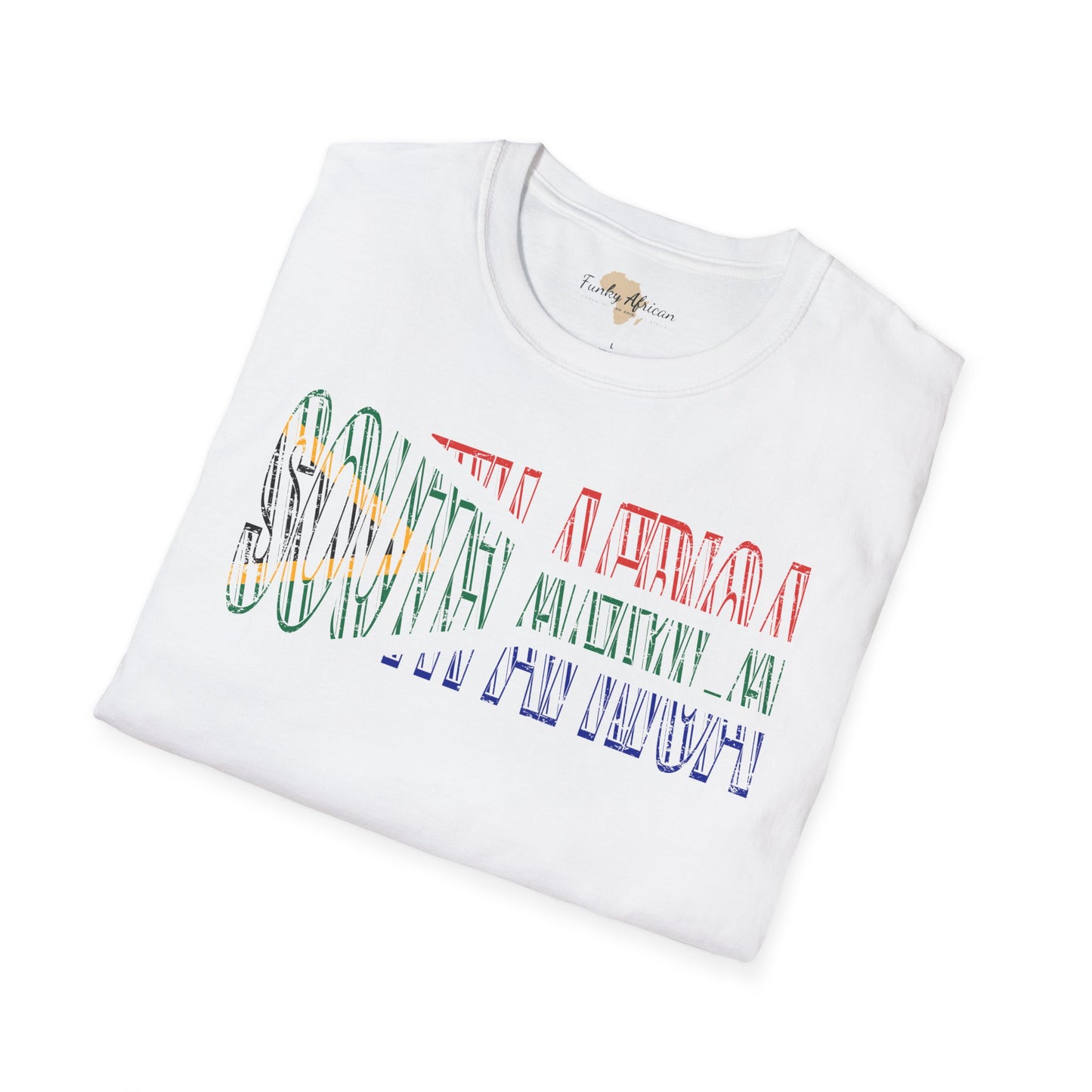 South African text unisex softstyle tee