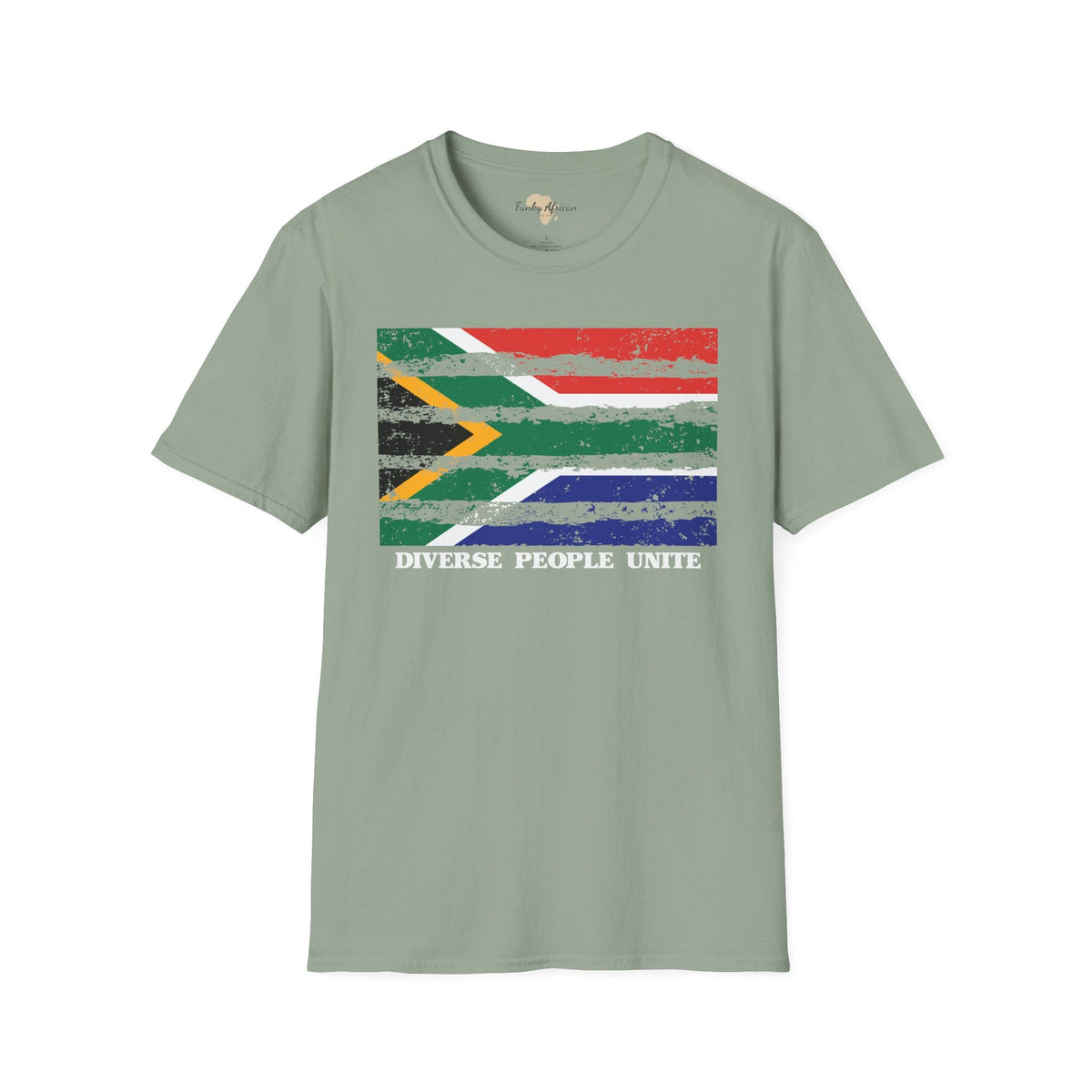 South Africa strip unisex softstyle tee Funky African