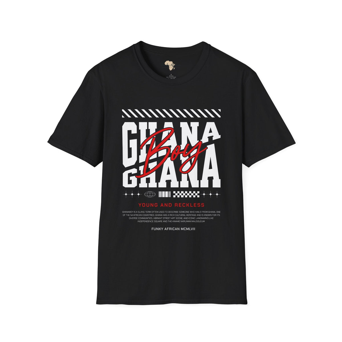 Ghana boy unisex softstyle tee Funky African