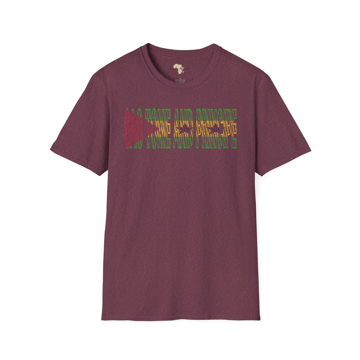 São Tomé and Príncipe text unisex softstyle tee Funky African