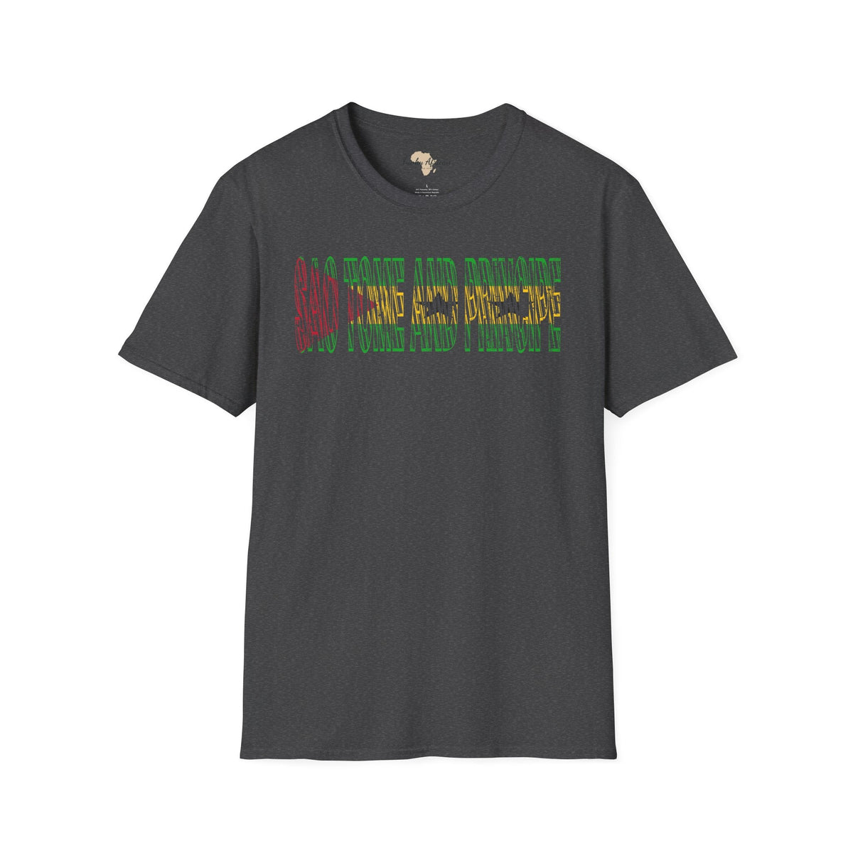 São Tomé and Príncipe text unisex softstyle tee Funky African