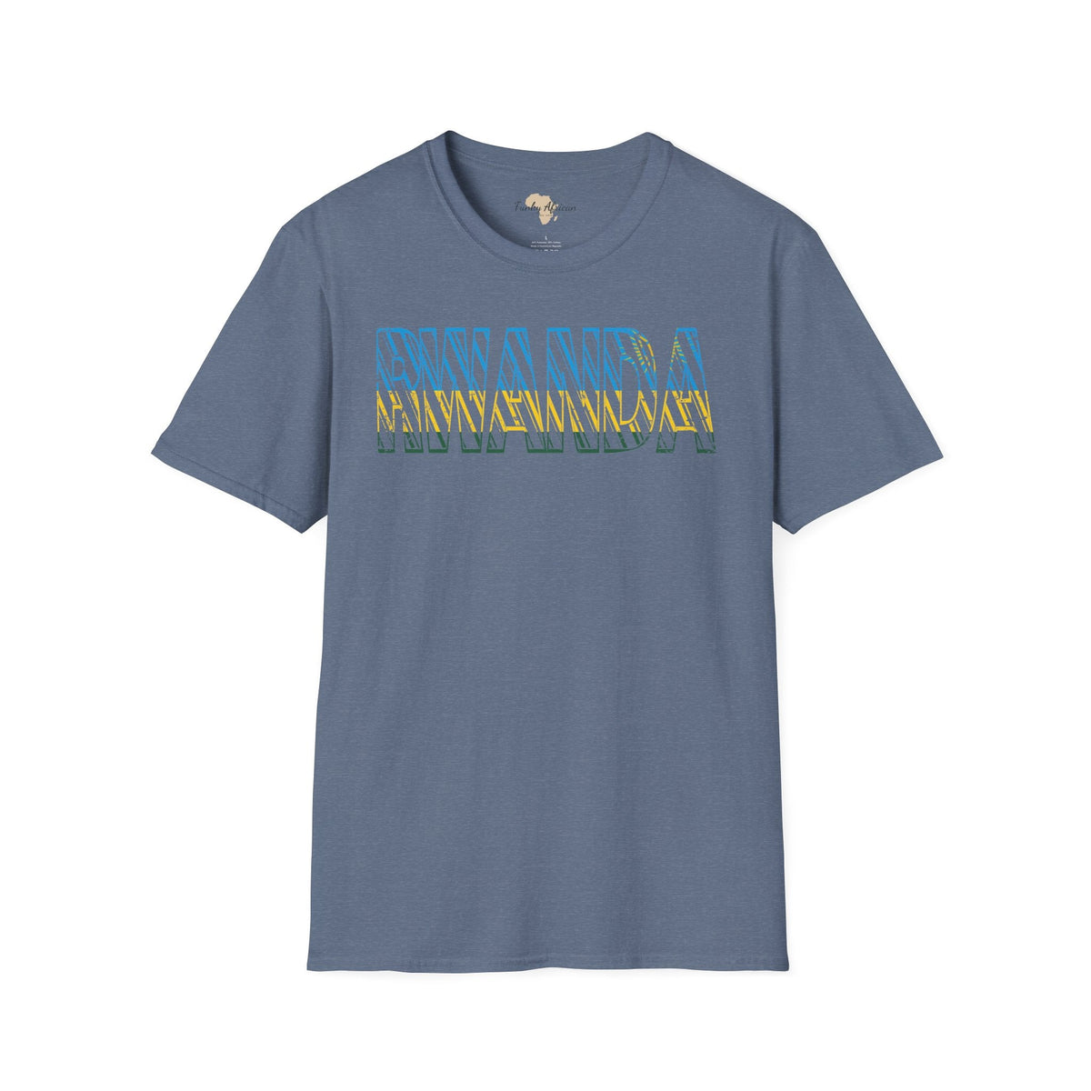 Rwanda text unisex softstyle tee Funky African
